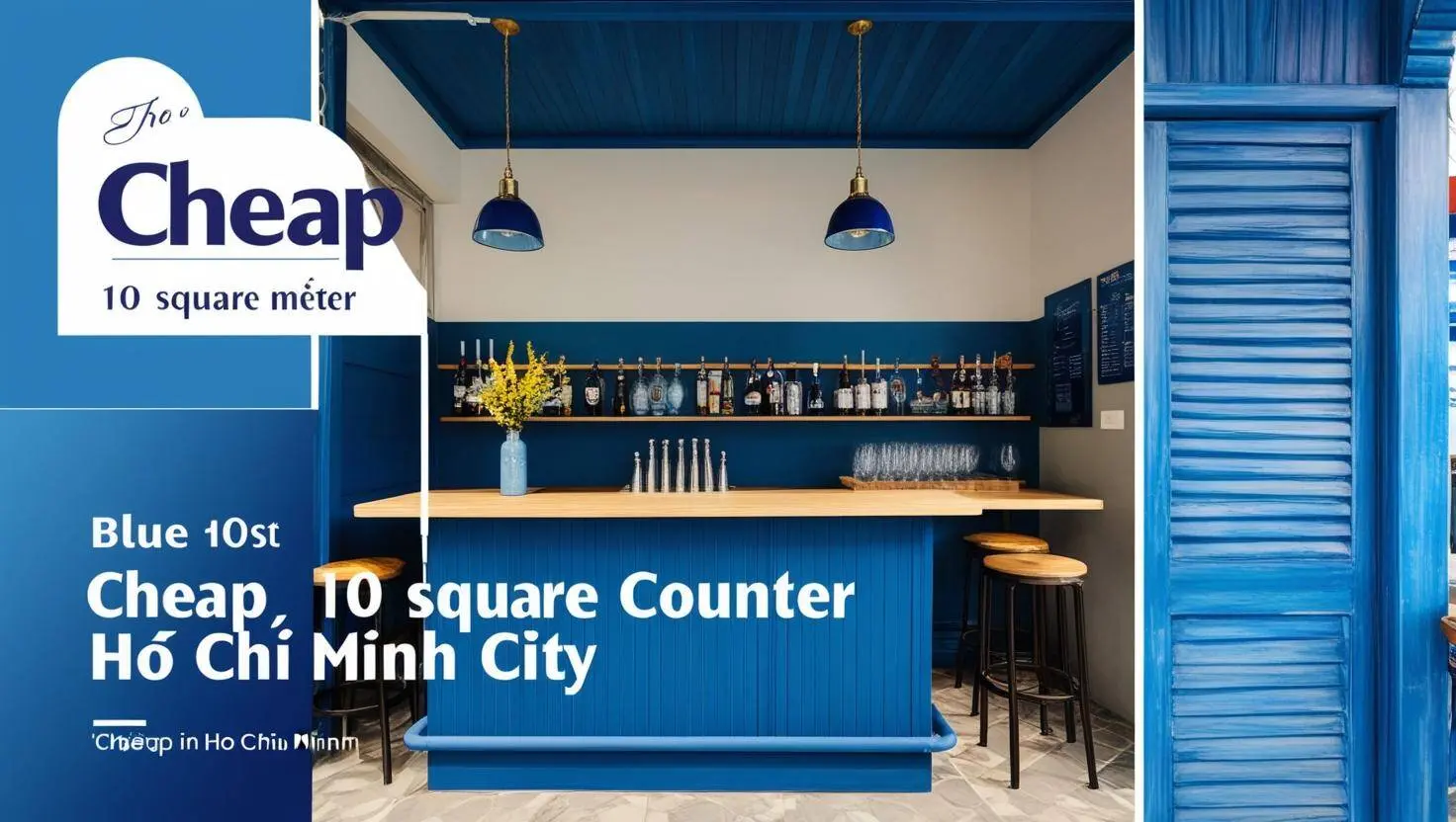 Quầy pha chế giá rẻ (6) Ảnh minh họa trong bài viết