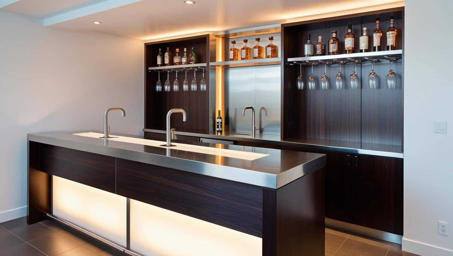 Quầy pha chế quán bar (2) Quầy pha chế quán bar (2)