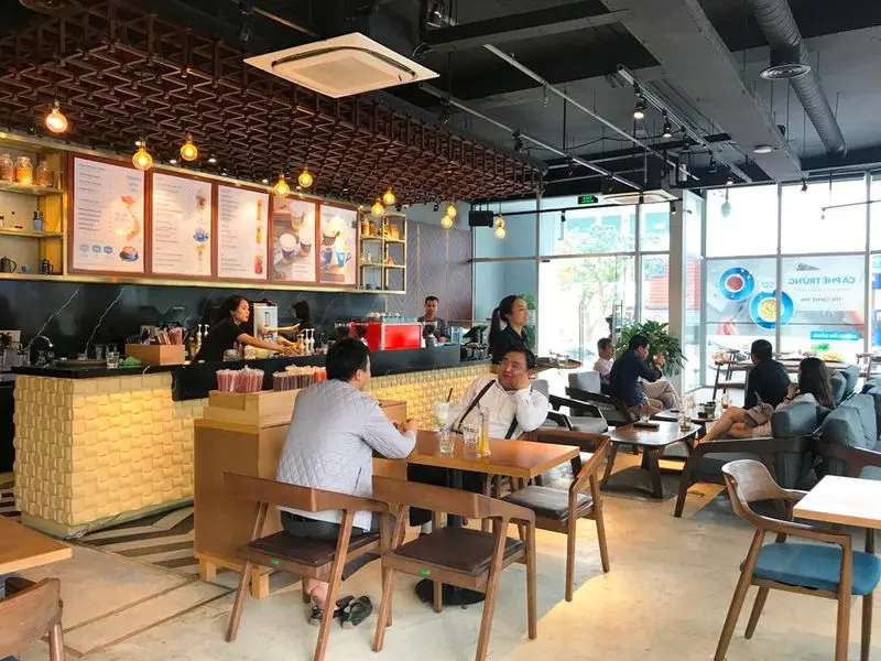 Quán cafe phong cách tối giản