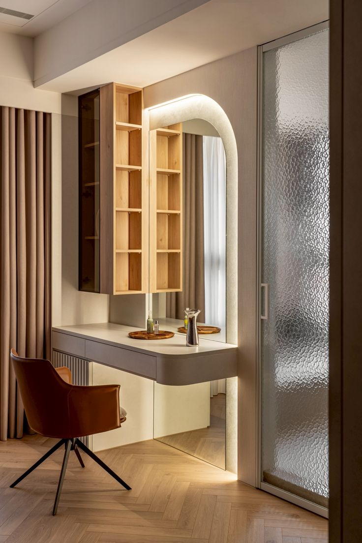 Thi công bàn trang điểm (4)