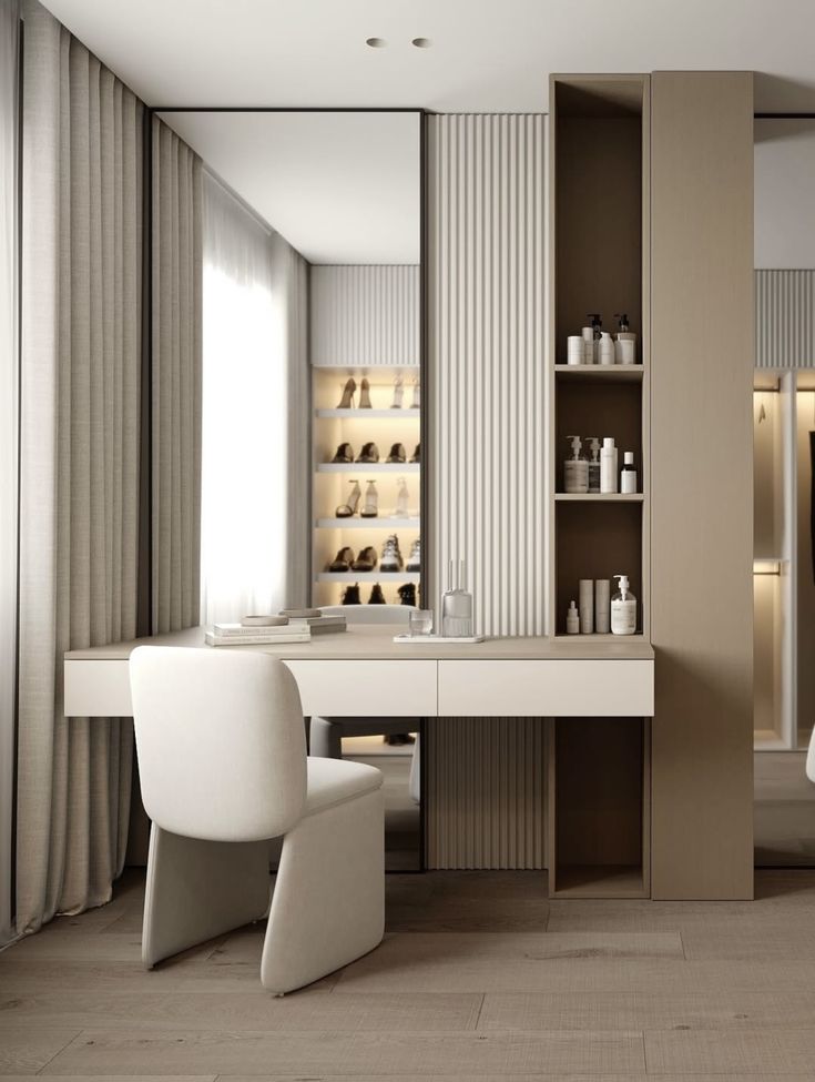 Thi công bàn trang điểm (5)