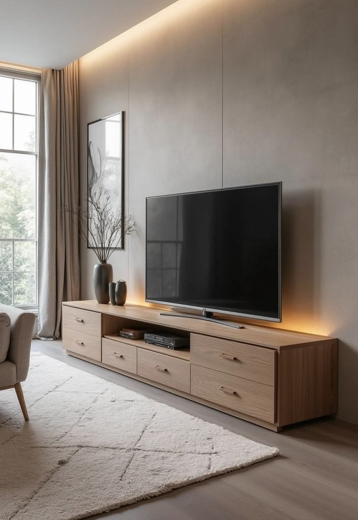 Thi công kệ tivi (2)