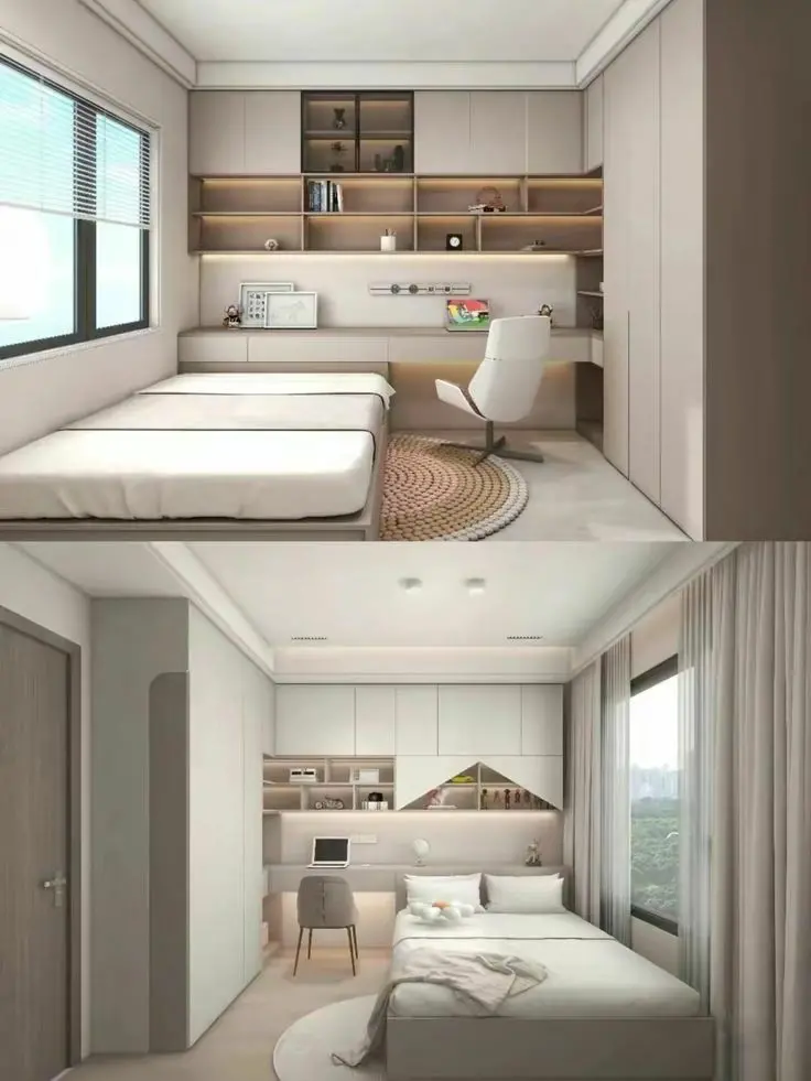 Thi công nội thất chung cư 2 phòng ngủ (1)