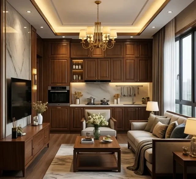 Thi công nội thất gỗ bền đẹp (2)