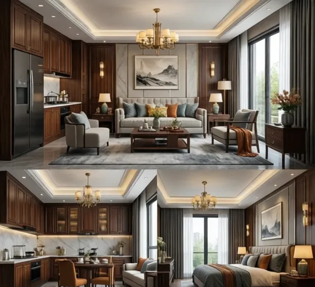 Thi công nội thất gỗ bền đẹp (4)