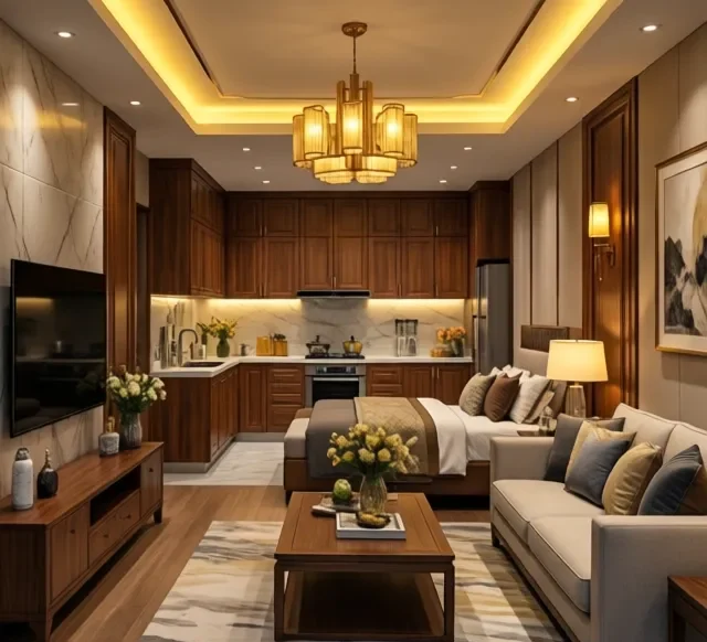 Thi công nội thất gỗ biệt thự (4)