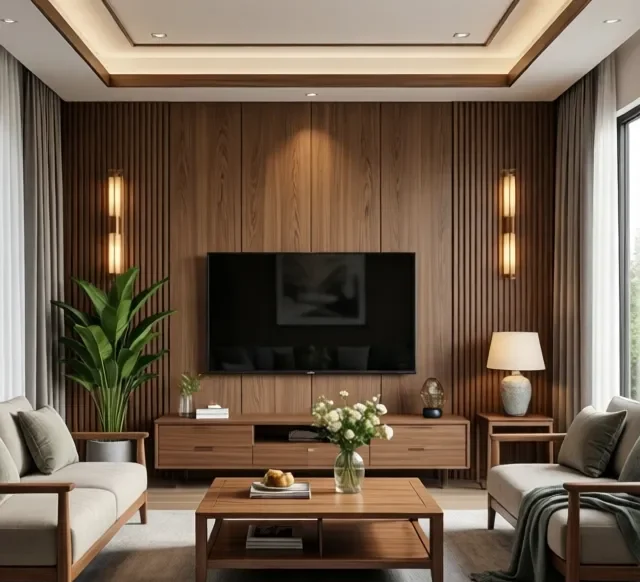 Thi công nội thất gỗ căn hộ 2 phòng ngủ (3)