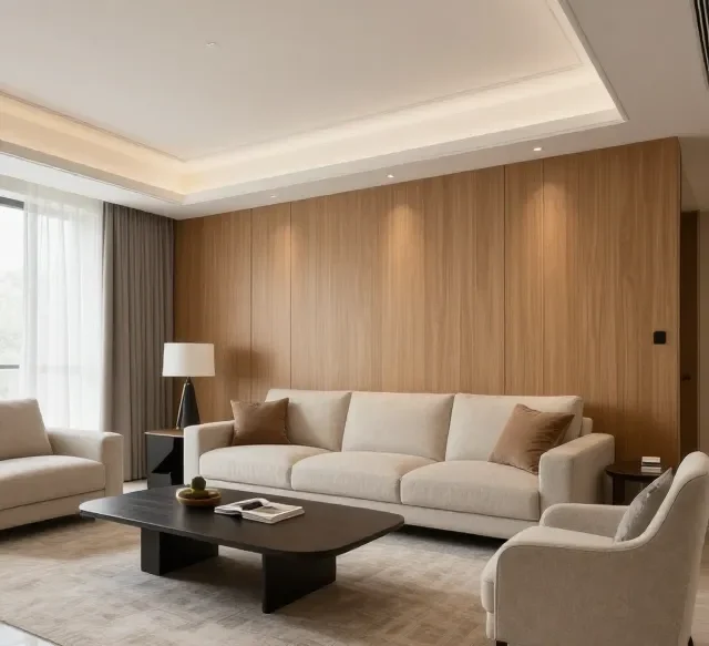 Thi công nội thất gỗ căn hộ 2 phòng ngủ (5)