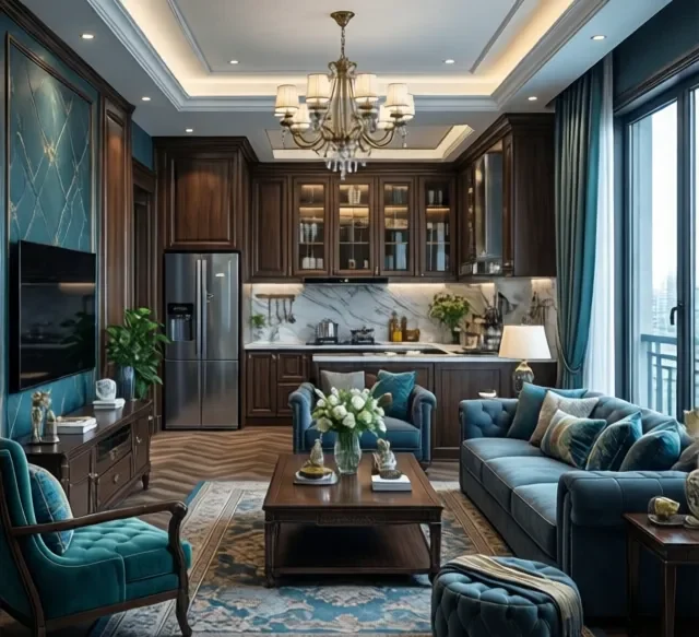 Thi công nội thất gỗ căn hộ chung cư (4)