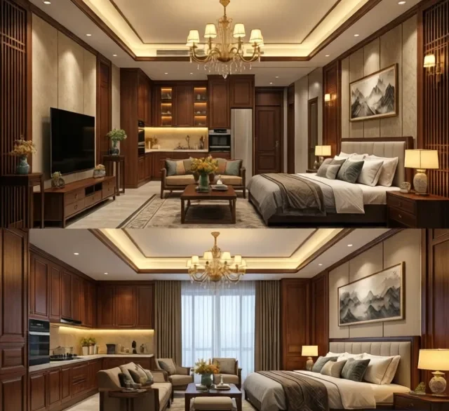 Thi công nội thất gỗ căn hộ chung cư (5)