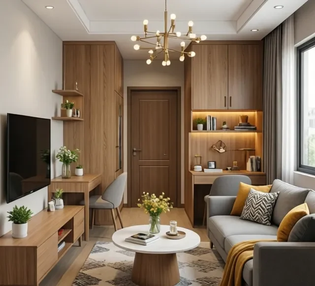 Thi công nội thất gỗ chất lượng cao giá rẻ (4)