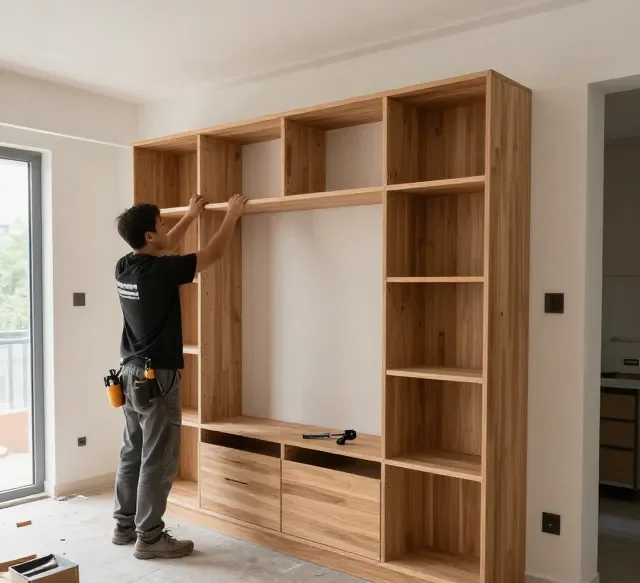 Thi công nội thất gỗ có xưởng sản xuất (2)