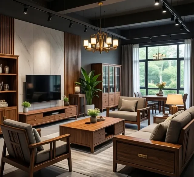 Thi công nội thất gỗ đẹp đúng tiến độ (2)