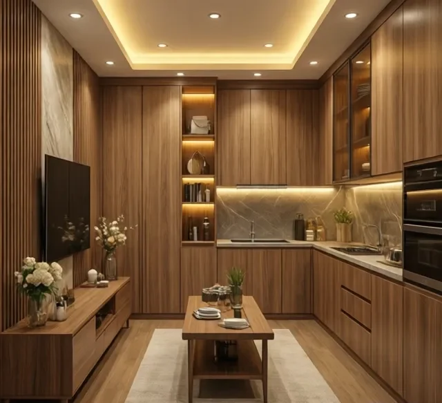 Thi công nội thất gỗ đẹp và bền lâu (3)