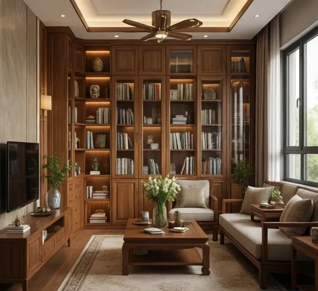 Thi công nội thất gỗ đúng tiến độ (4)