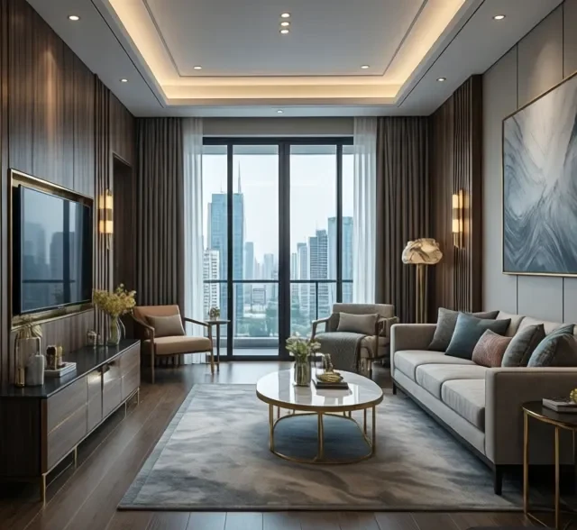 Thi công nội thất gỗ hiện đại (2)