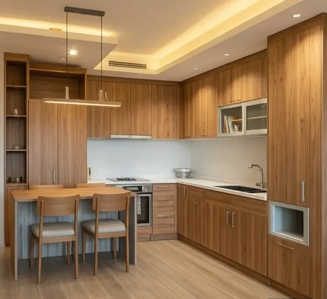 Thi công nội thất gỗ hoàn thiện nhanh chóng (5)