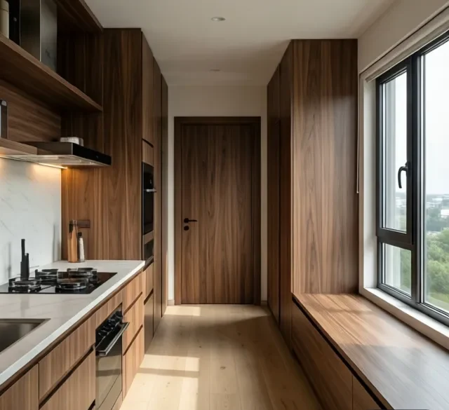 Thi công nội thất gỗ không gian nhỏ (1) Thi công nội thất gỗ không gian nhỏ (1)