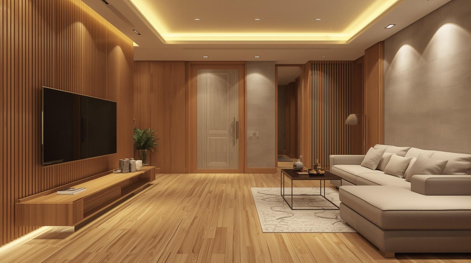 Thi công nội thất gỗ laminate sang trọng (5)