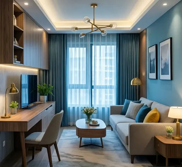 Thi công nội thất gỗ nhà phố đẹp (3)