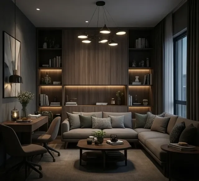 Thi công nội thất gỗ nhà phố đẹp (4)