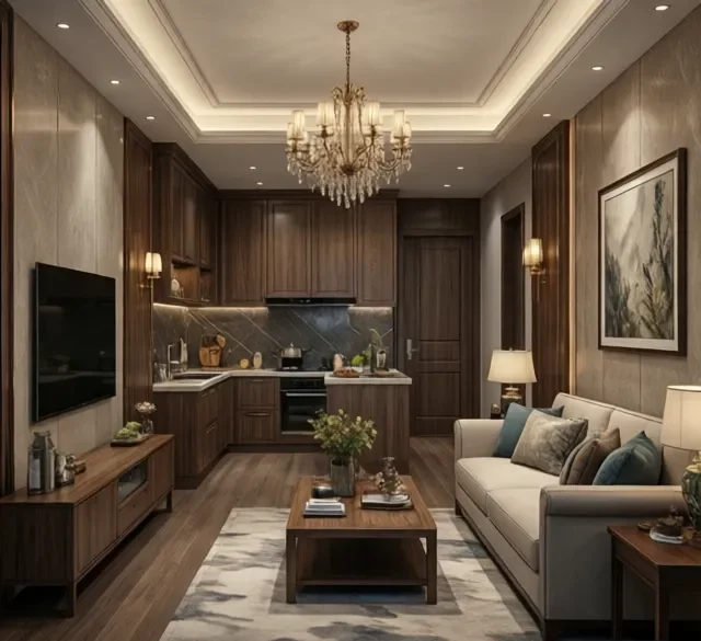 Thi công nội thất gỗ nhà phố hiện đại (1) Thi công nội thất gỗ nhà phố hiện đại (1)