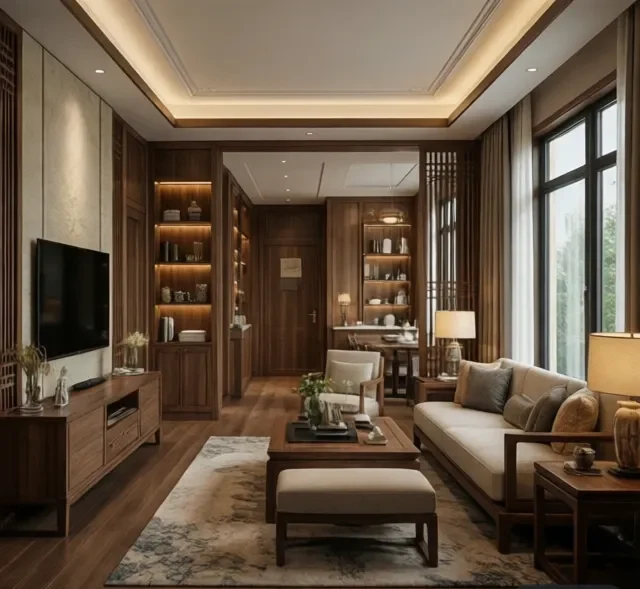 Thi công nội thất gỗ nội thất trọn gói (3)