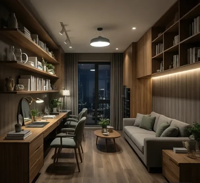 Thi công nội thất gỗ phong cách tối giản (2)