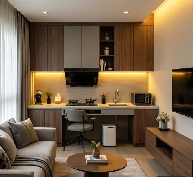 Thi công nội thất gỗ phong cách tối giản (4)