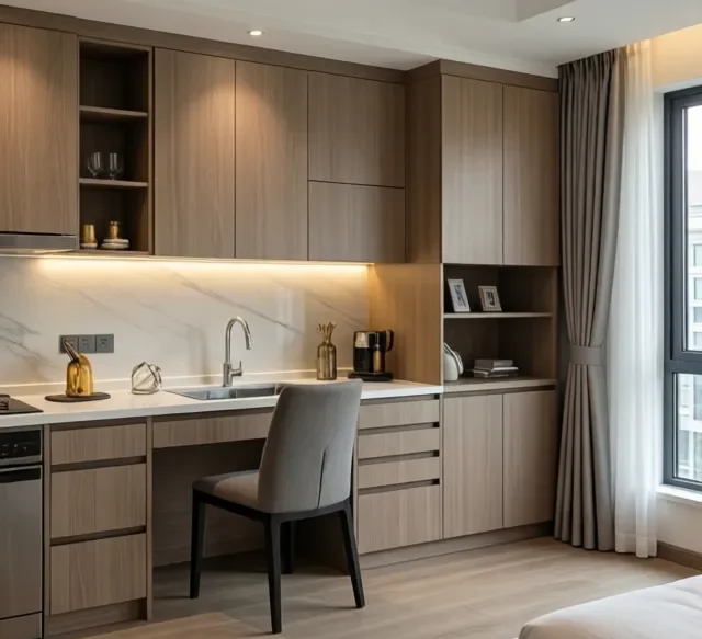 Thi công nội thất gỗ phong cách tối giản (5)