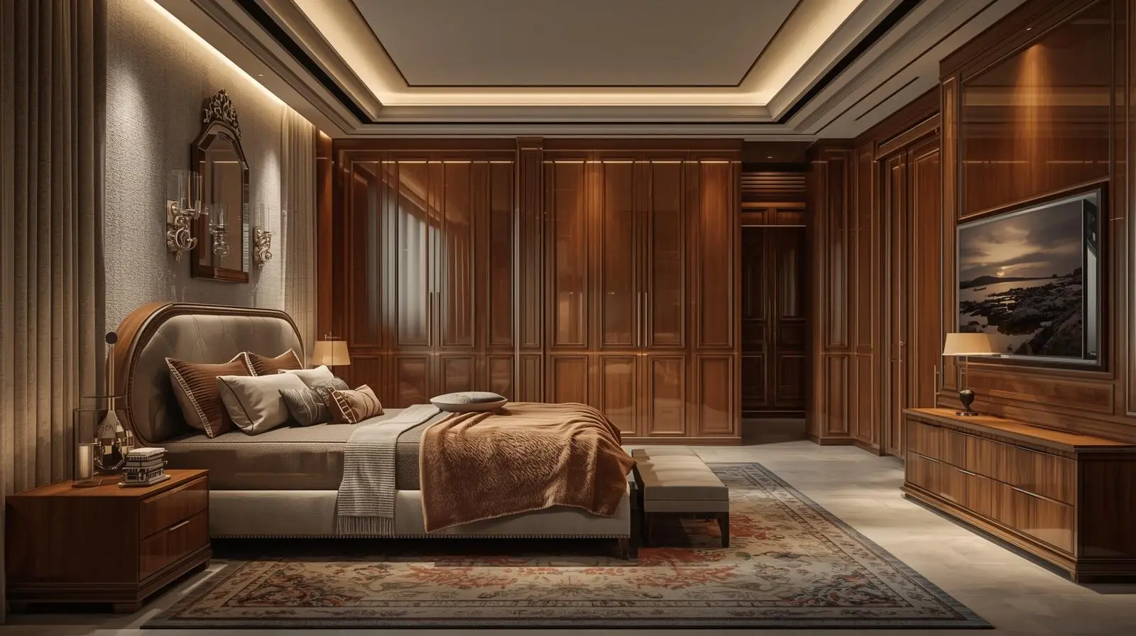 Thi công nội thất gỗ phòng ngủ hiện đại (3)