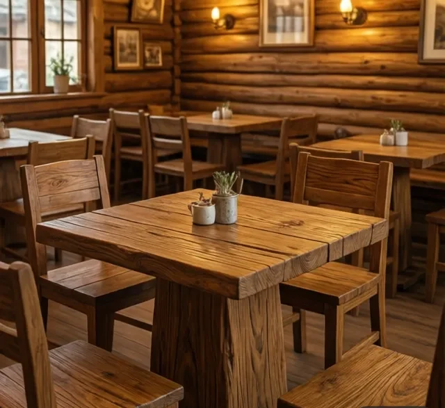 Thi công nội thất gỗ quán cafe ấn tượng (3)