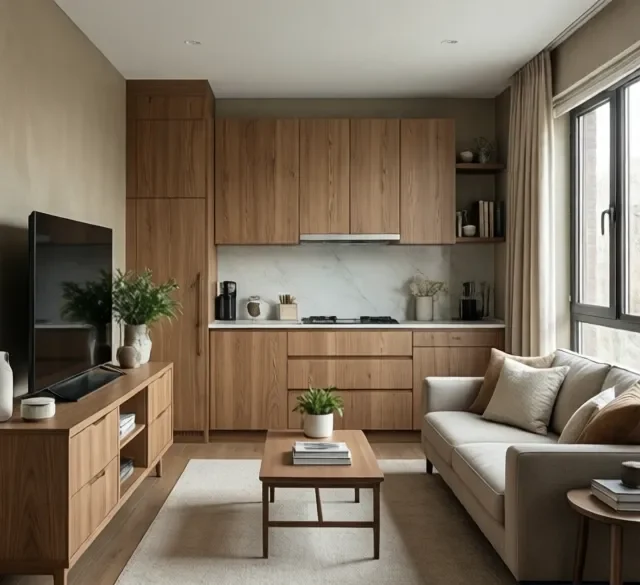 Thi công nội thất gỗ tiết kiệm 30% (2)