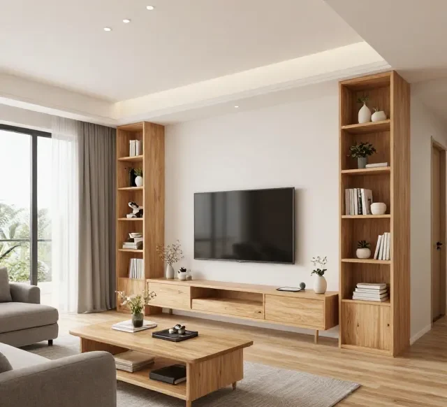 Thi công nội thất gỗ tối ưu diện tích (2)