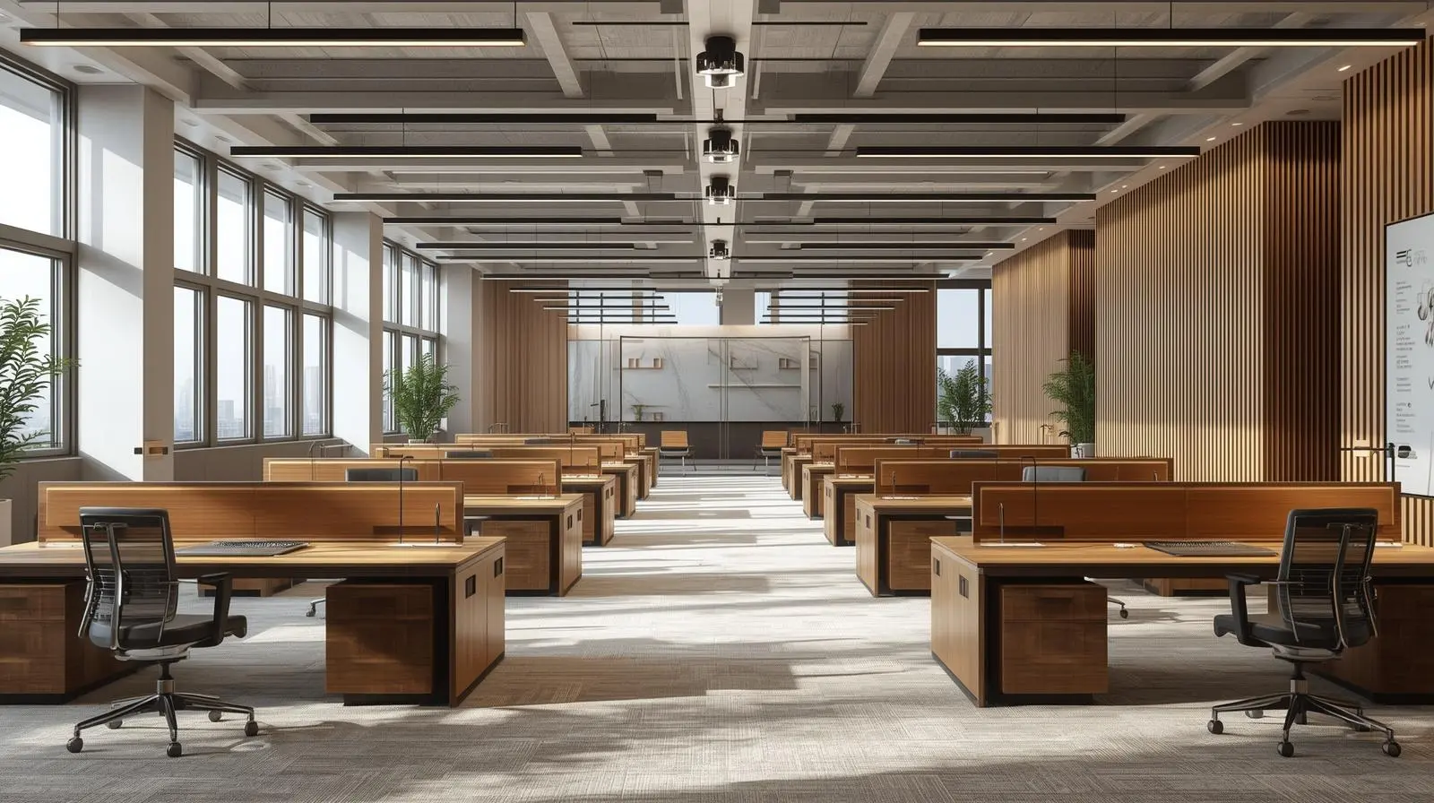 Thi công nội thất gỗ văn phòng hiện đại (3)