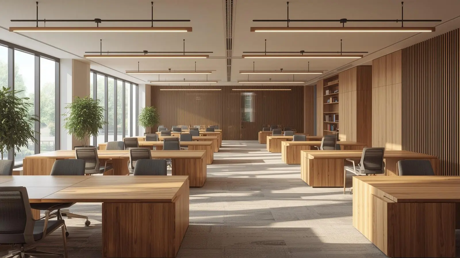 Thi công nội thất gỗ văn phòng hiện đại (5)