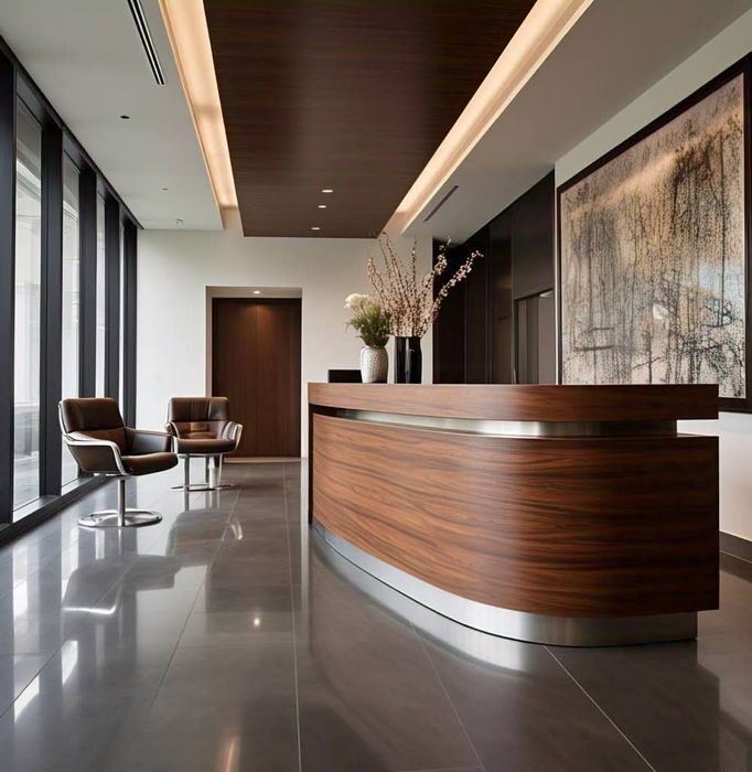 Thi công quầy lễ tân TPHCM (1) Thi công quầy lễ tân TPHCM (1)