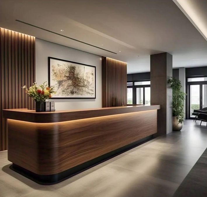 Thi công quầy lễ tân TPHCM (2)