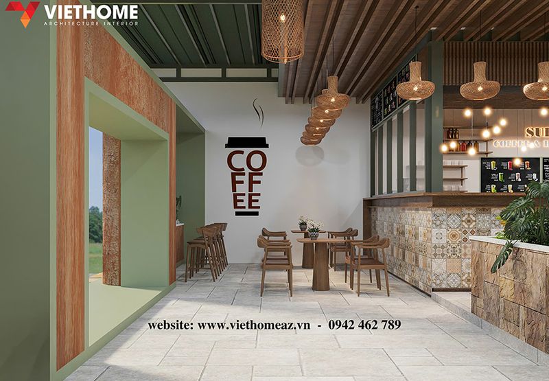 Thiet Ke Quan Cafe San Vuon Tai Ben Luc Long An 1