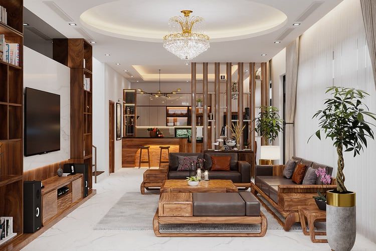 thi công nội thất căn hộ gỗ bảo hành dài hạn 13 Hình ảnh 3