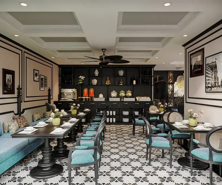 Thiết kế nội thất khách sạn phong cách indochine