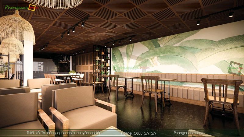 Thiết kế quán cafe Crown Coffee Bình Phước