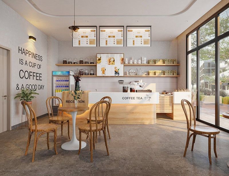 Hình ảnh quán cafe phong cách Hàn Quốc đẹp