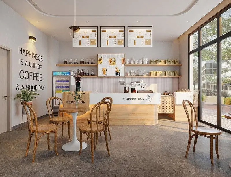 Hình ảnh quán cafe phong cách Hàn Quốc đẹp