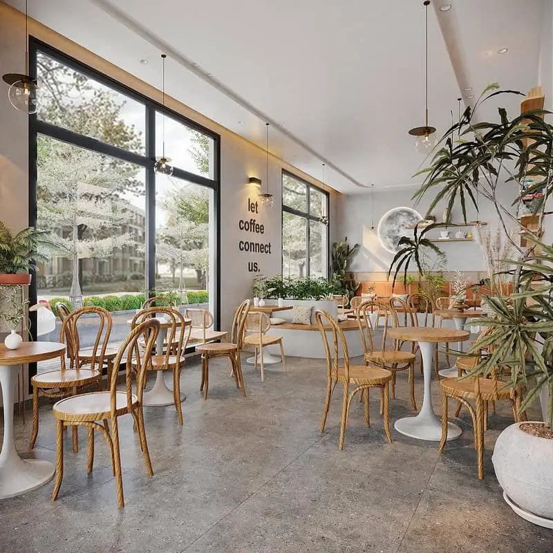 Không gian quán cafe đẹp