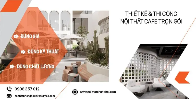 Thi công nội thất cafe