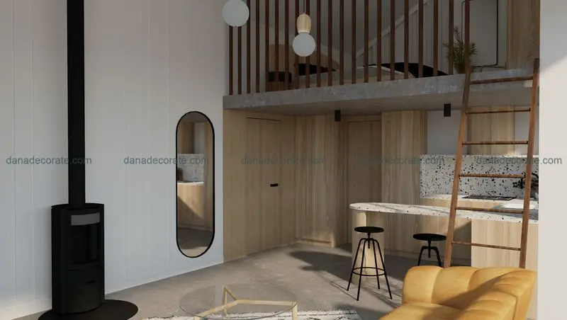 Thiết kế trang trí nội thất phòng trọ tổng thể 8