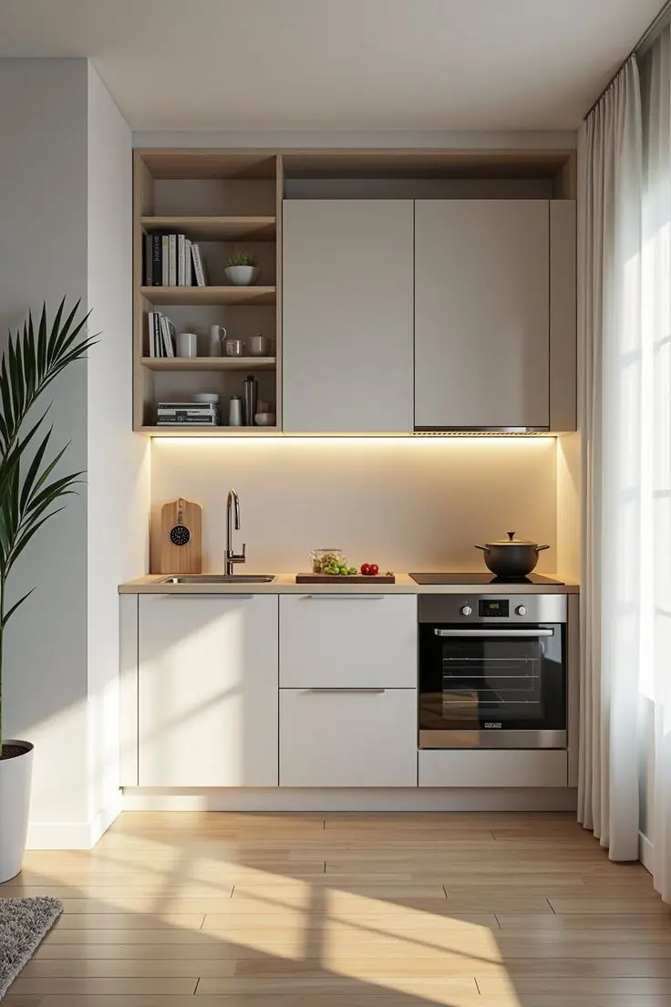 Tủ bếp hiện đại tiết kiệm diện tích (3)