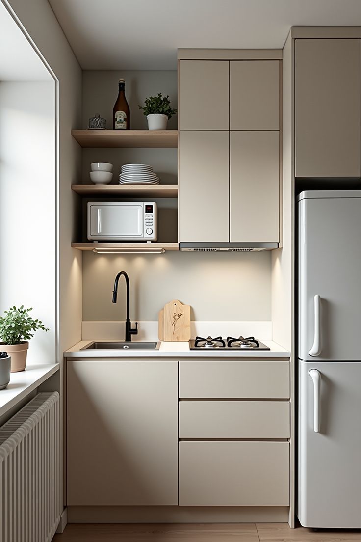 Tủ bếp hiện đại tiết kiệm diện tích (5) Tủ bếp hiện đại tiết kiệm diện tích (5)