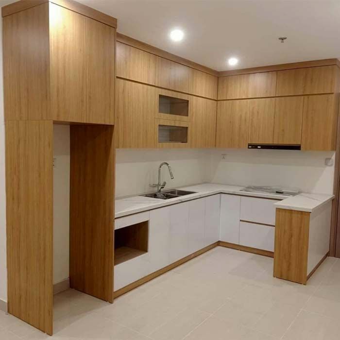 Tủ bếp melamine giá rẻ